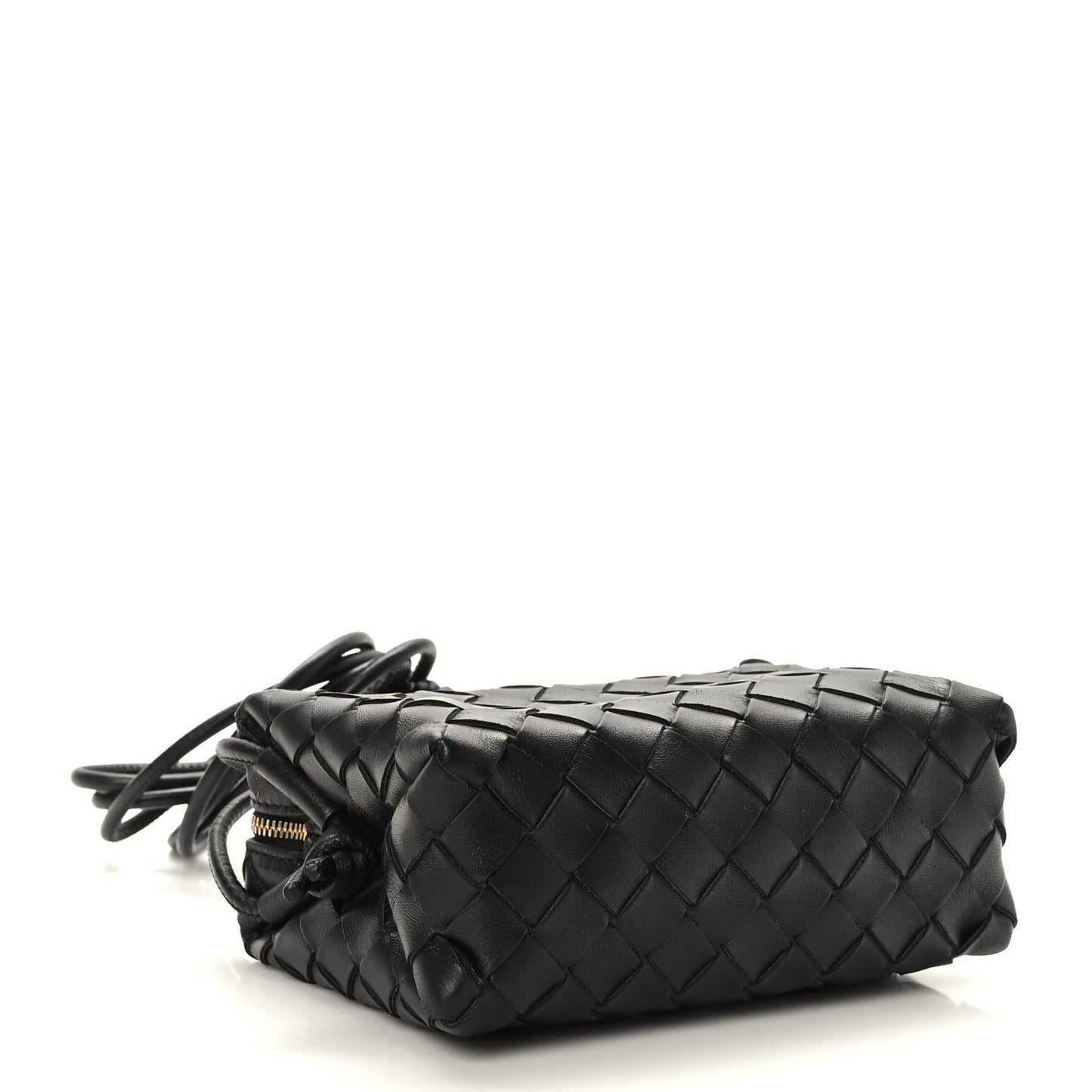 Nappa Intrecciato Mini Loop Camera Bag Black