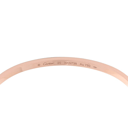 Cartier 18K Pink Gold 6 Diamond Small LOVE Bracelet 20 6 of 8