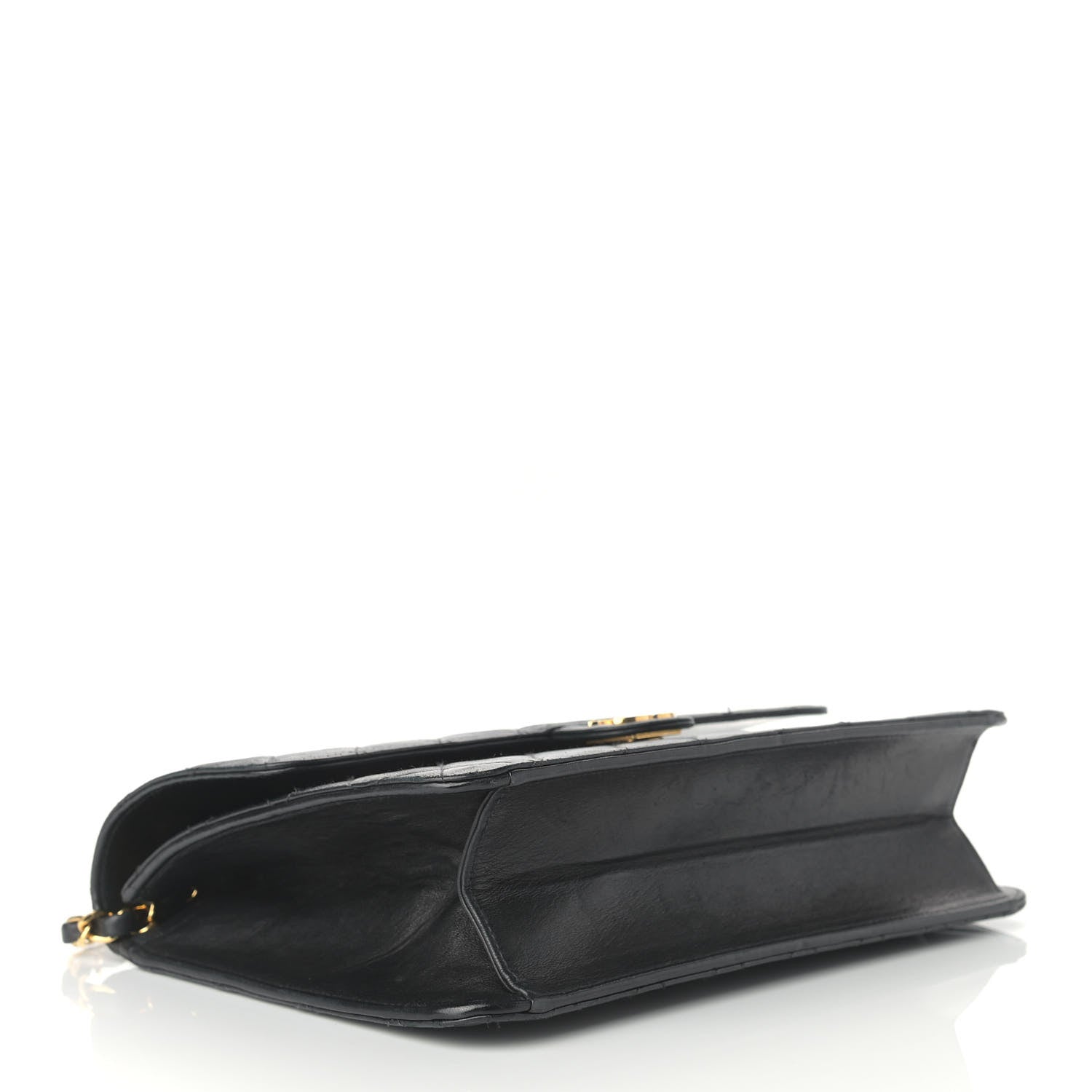 Chanel Lambskin Quilted Medium Single Flap Black 3 of 14