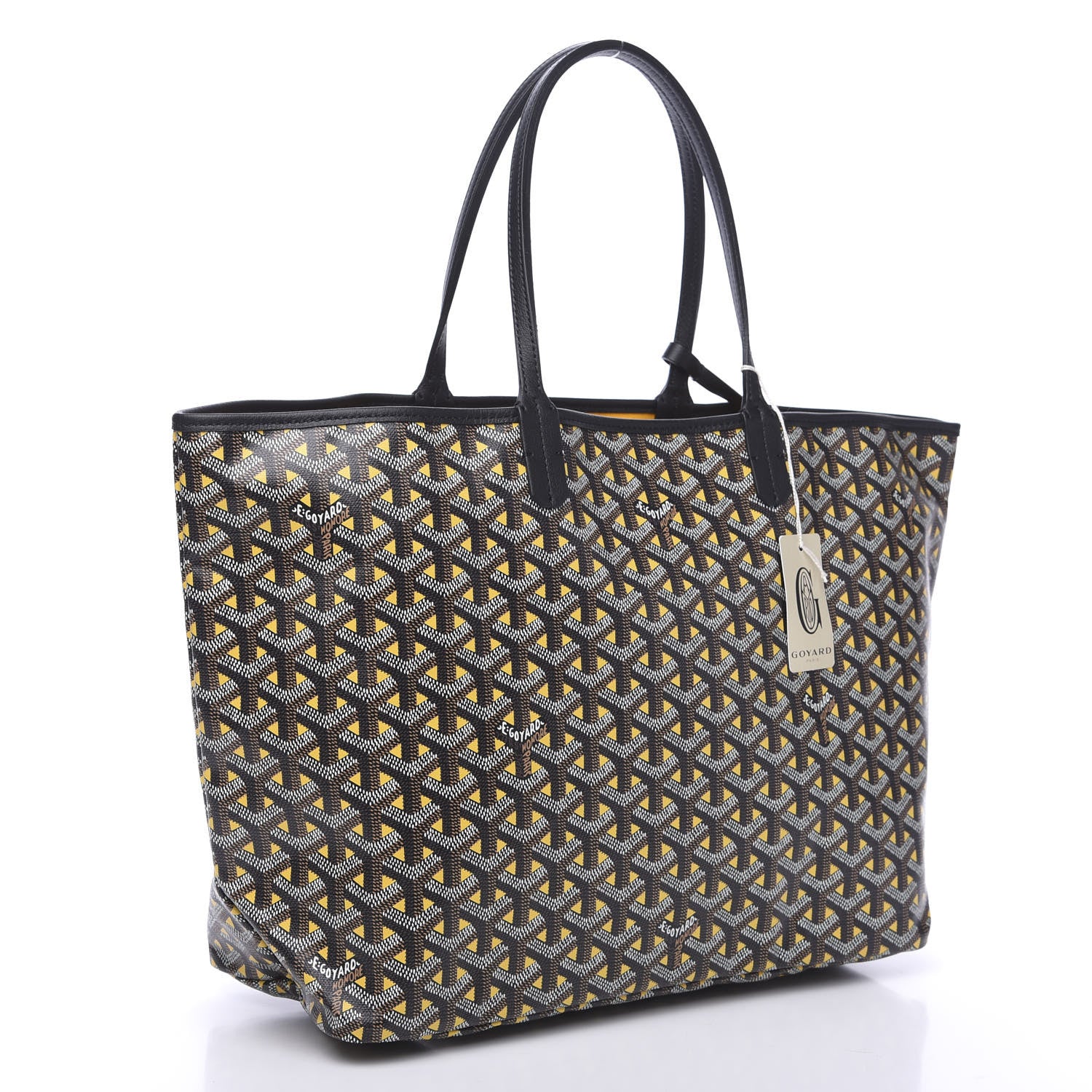 Goyard Goyardine Saint Louis Claire Voie PM Black Yellow 2 of 8