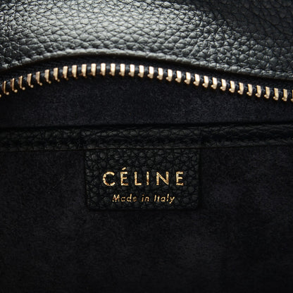 Celine Drummed Calfskin Nano Luggage Midnight 6 of 6