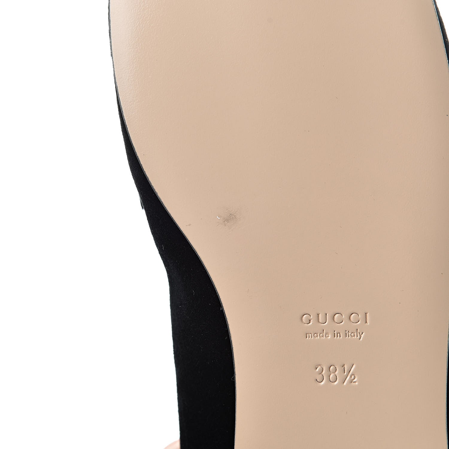 Gucci Velvet Etoile Pearl Embellished Loafers 38.5 Black 10 of 11