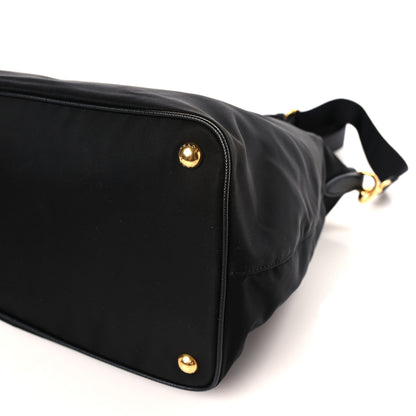 Prada Tessuto Nylon Saffiano Satchel Black 8 of 8
