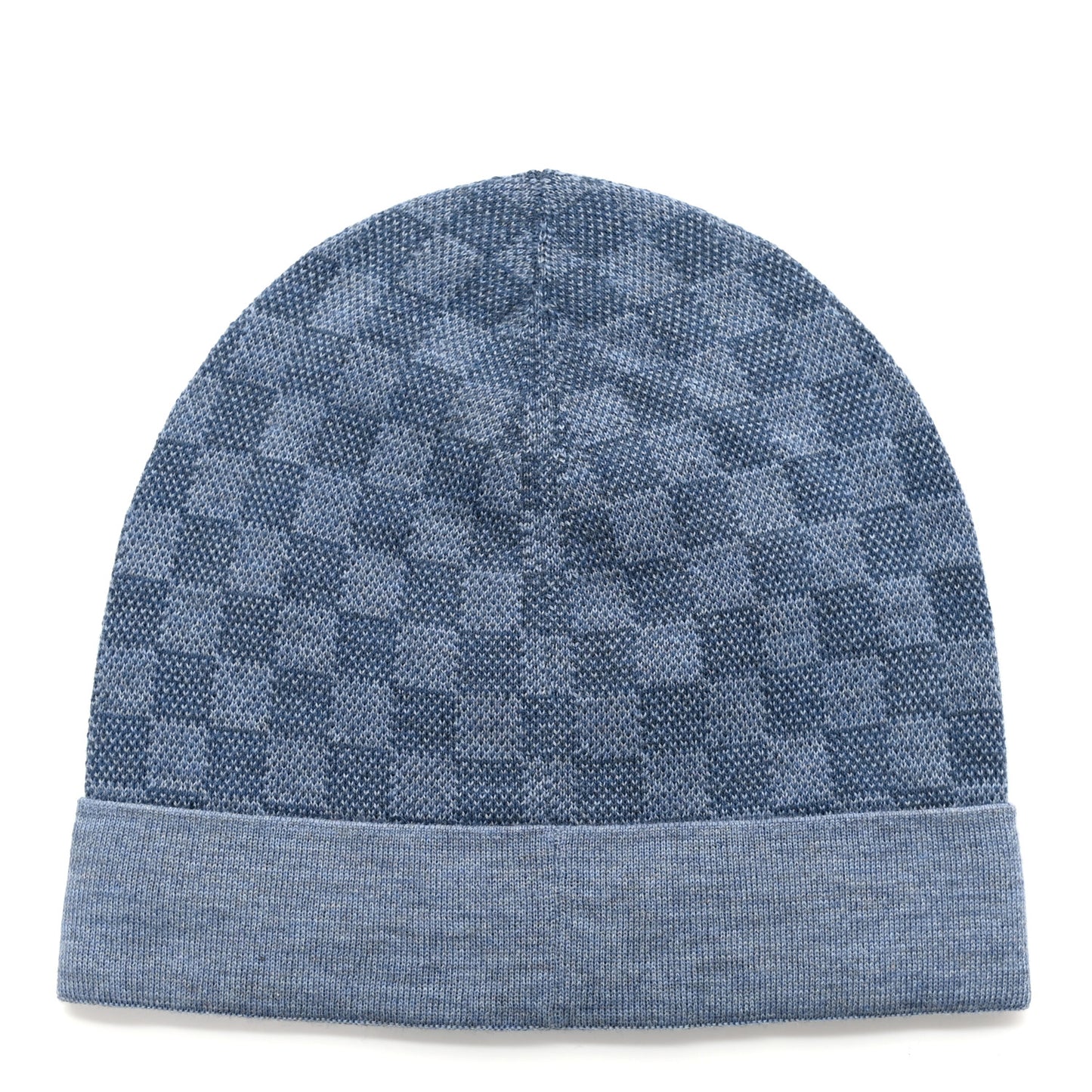 Wool Petit Damier Hat NM Light Blue