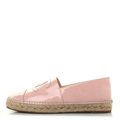 Chanel Patent CC Espadrilles 40 Pink 1 of 7