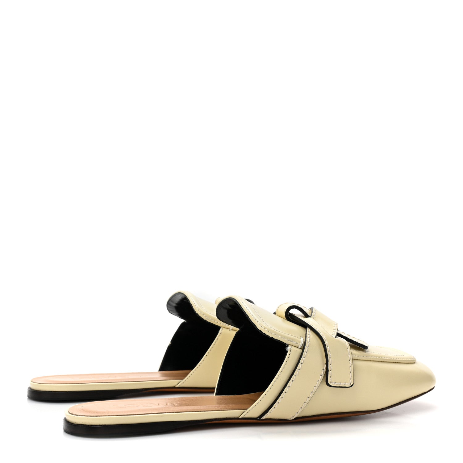 Loewe Calfskin Gate Mule Sandals 41 Milk 4 of 13