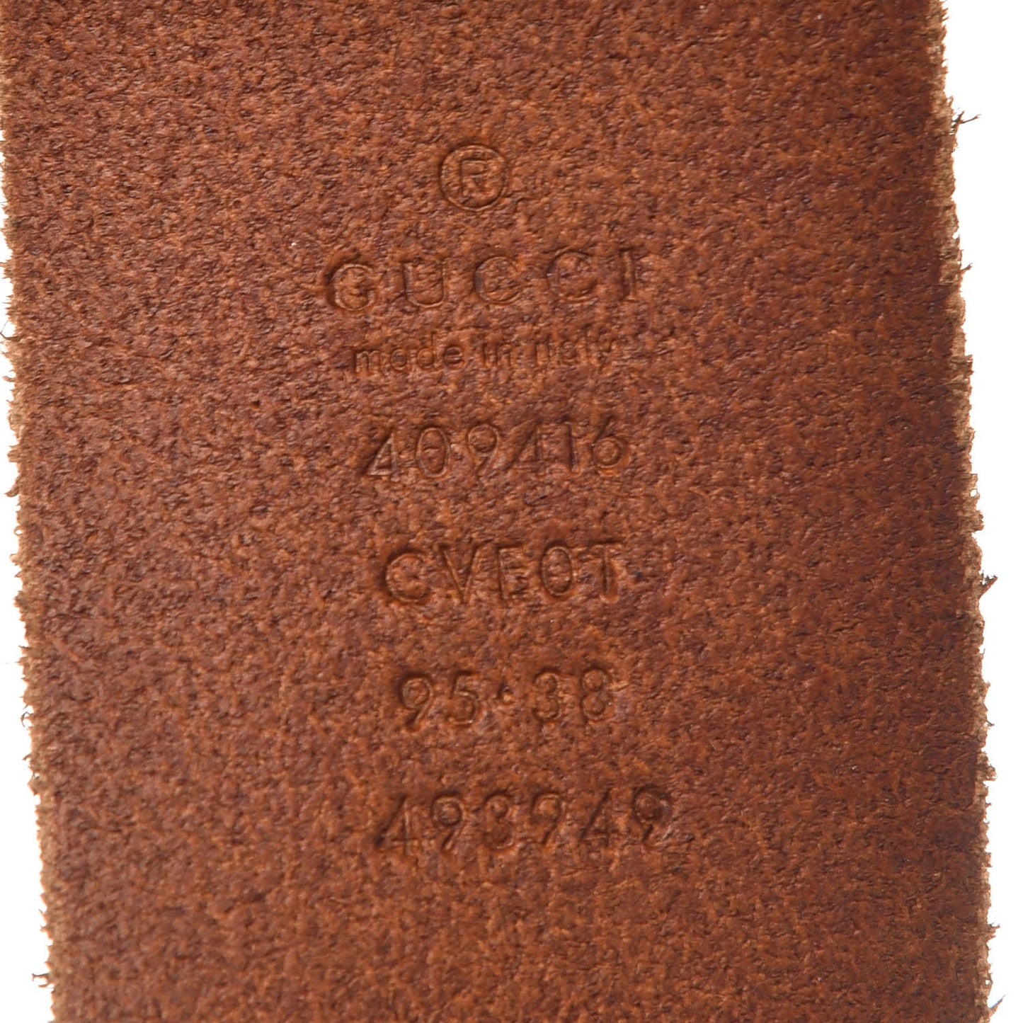 Faded Calfskin Double G 40mm Belt 95 38 Cuir
