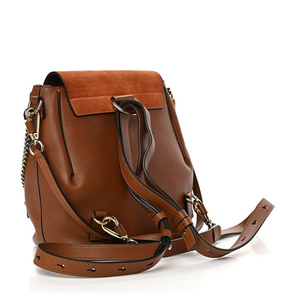 Chloe Suede Calfskin Small Faye Backpack Tan 2 of 13