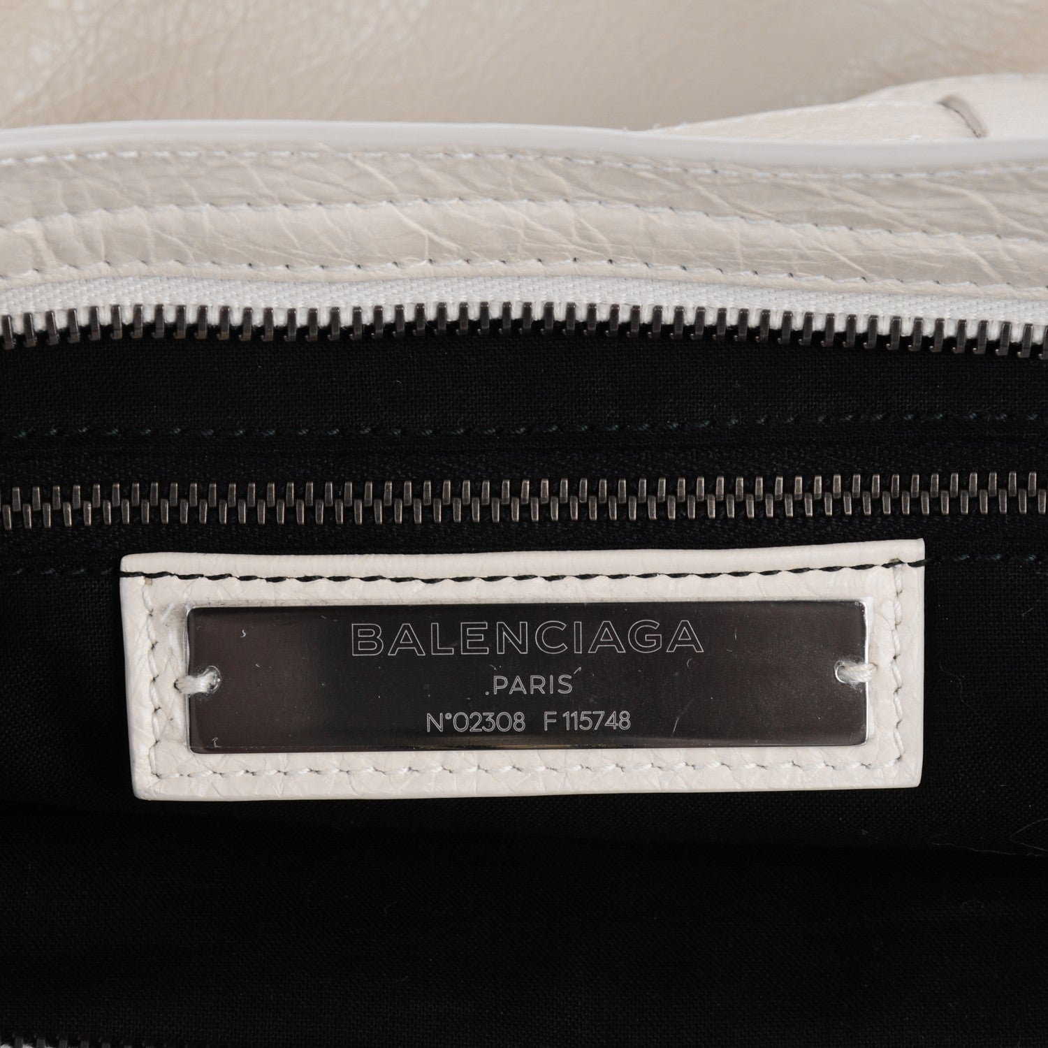 Balenciaga Agneau Classic Hardware City Blanc Creme Light Craie 6 of 7