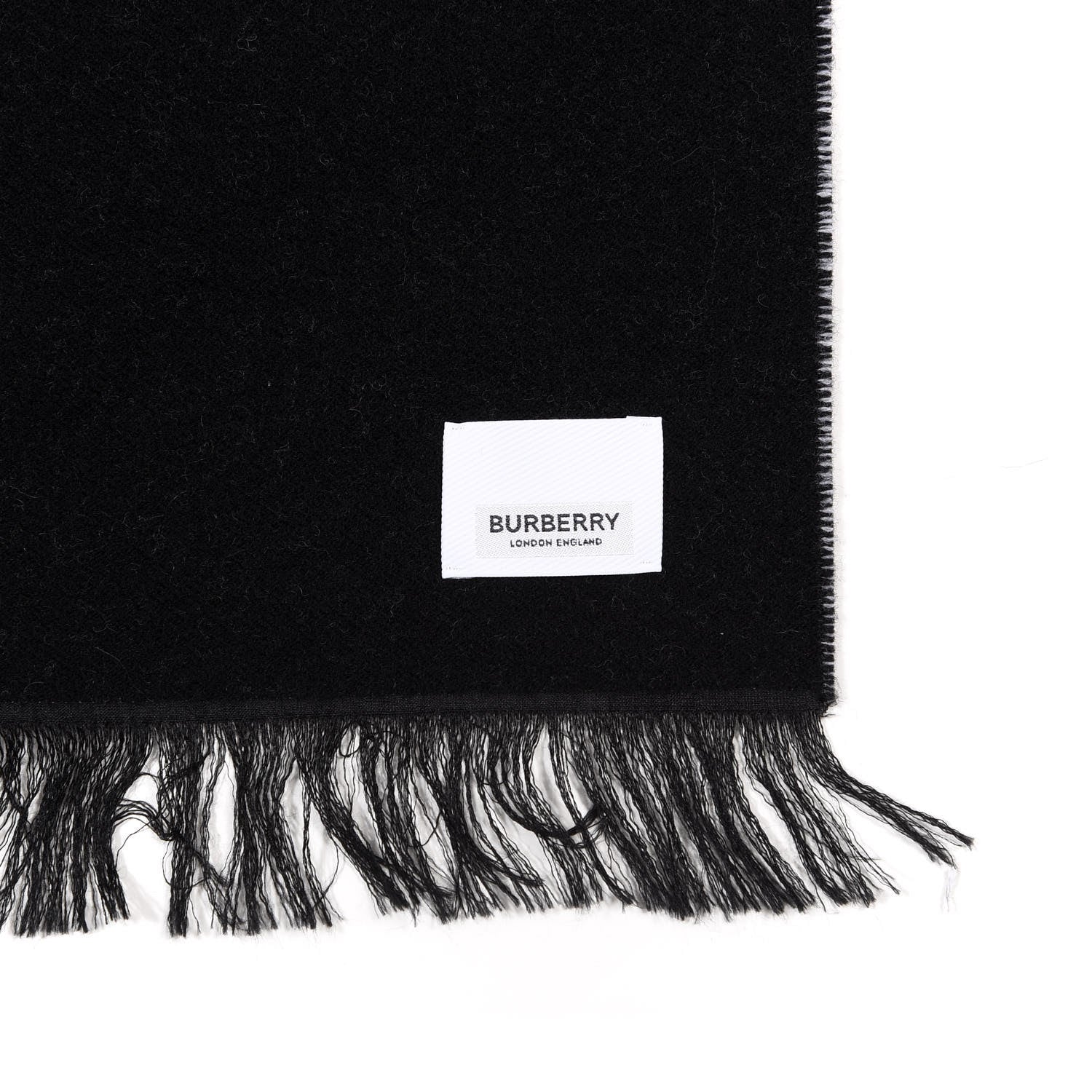 Burberry Wool Silk Jacquard Logo Scarf Cedar Green 2 of 4