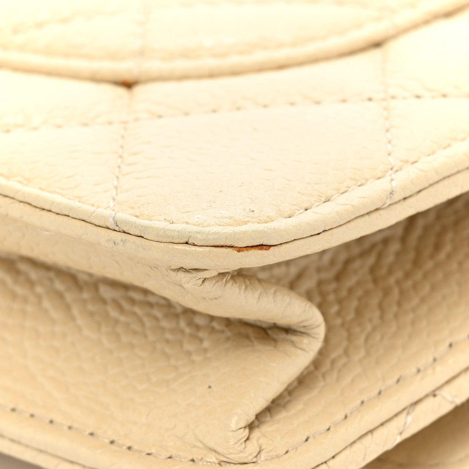 Chanel Caviar Quilted Wallet On Chain WOC Beige 16 of 17