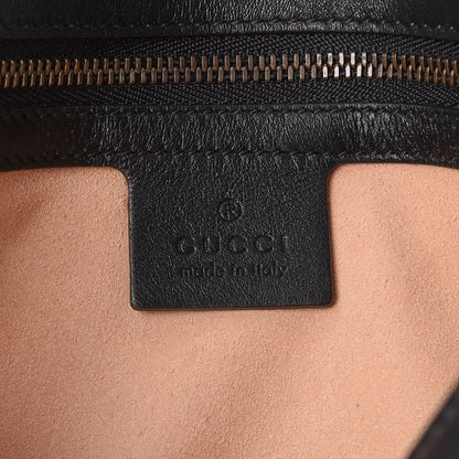 Gucci Calfskin Matelasse Small GG Marmont Shoulder Bag Black 6 of 13