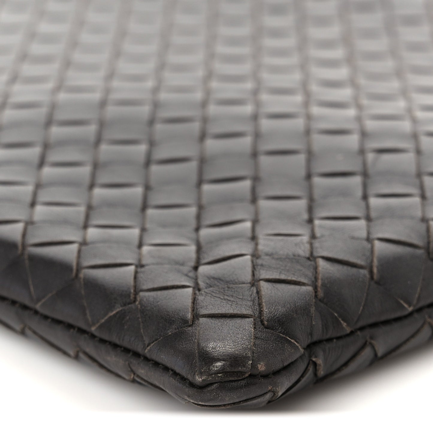 Nappa Intrecciato Document Case Ebano