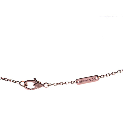 Van Cleef & Arpels 18K Rose Gold Gray Mother of Pearl Vintage Alhambra Pendant Necklace 4 of 6