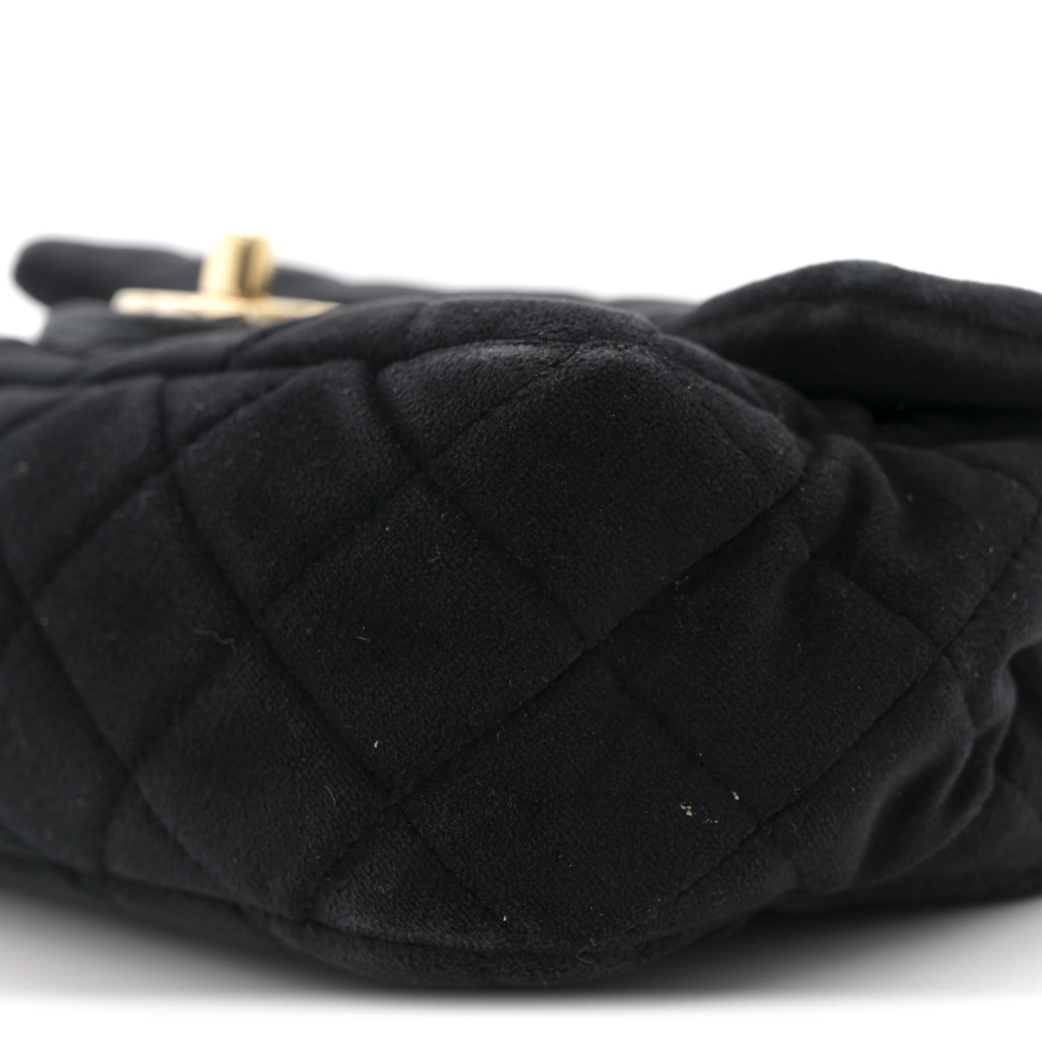 Chanel Velvet Quilted Mini Rectangular Pearl Crush Flap Black 10 of 13