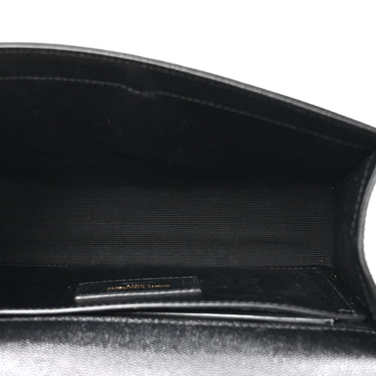 Saint Laurent Grain De Poudre Small Monogram Kate Satchel Black 5 of 10