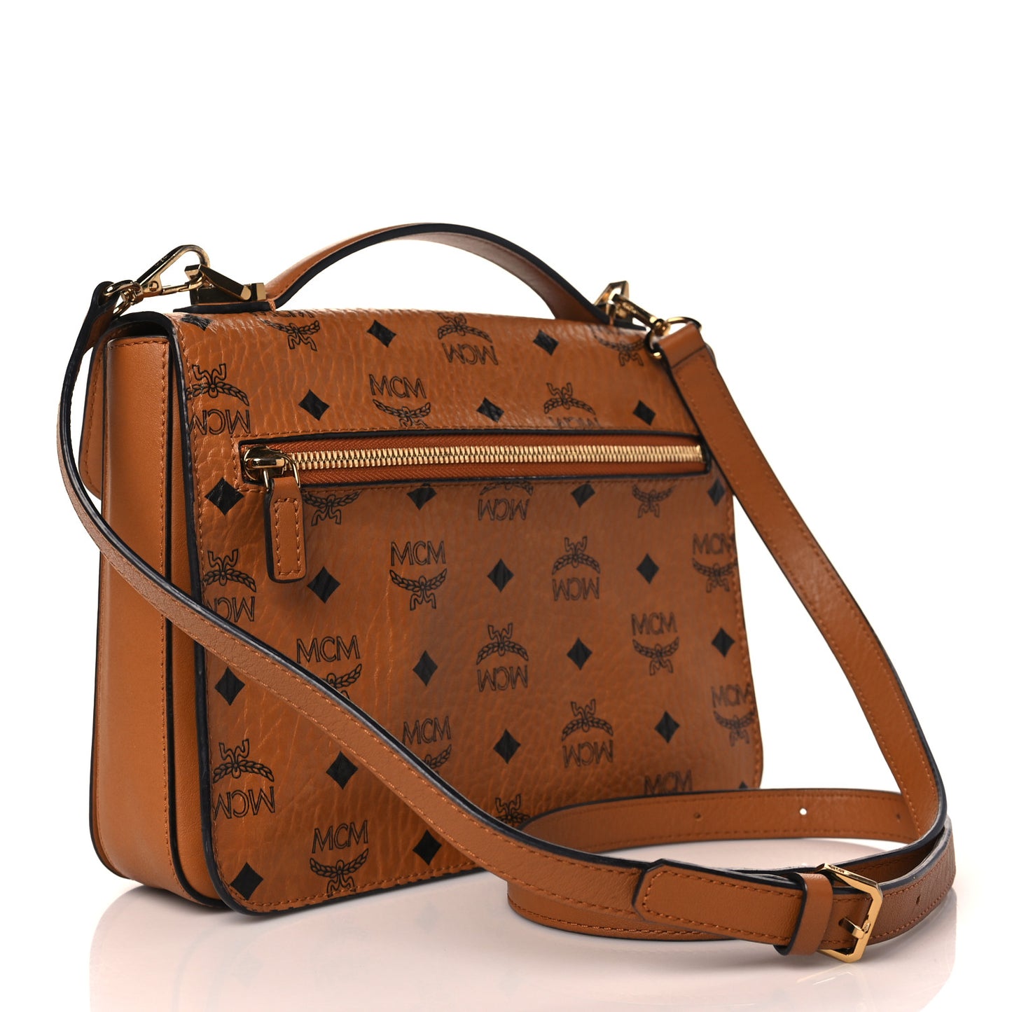 Visetos Medium Patricia Satchel Cognac