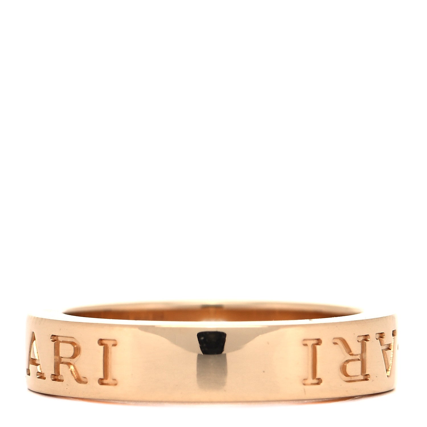 Bulgari 18K Yellow Gold Diamond B.Zero1 Essential Band Ring 49 4.75 6 of 8