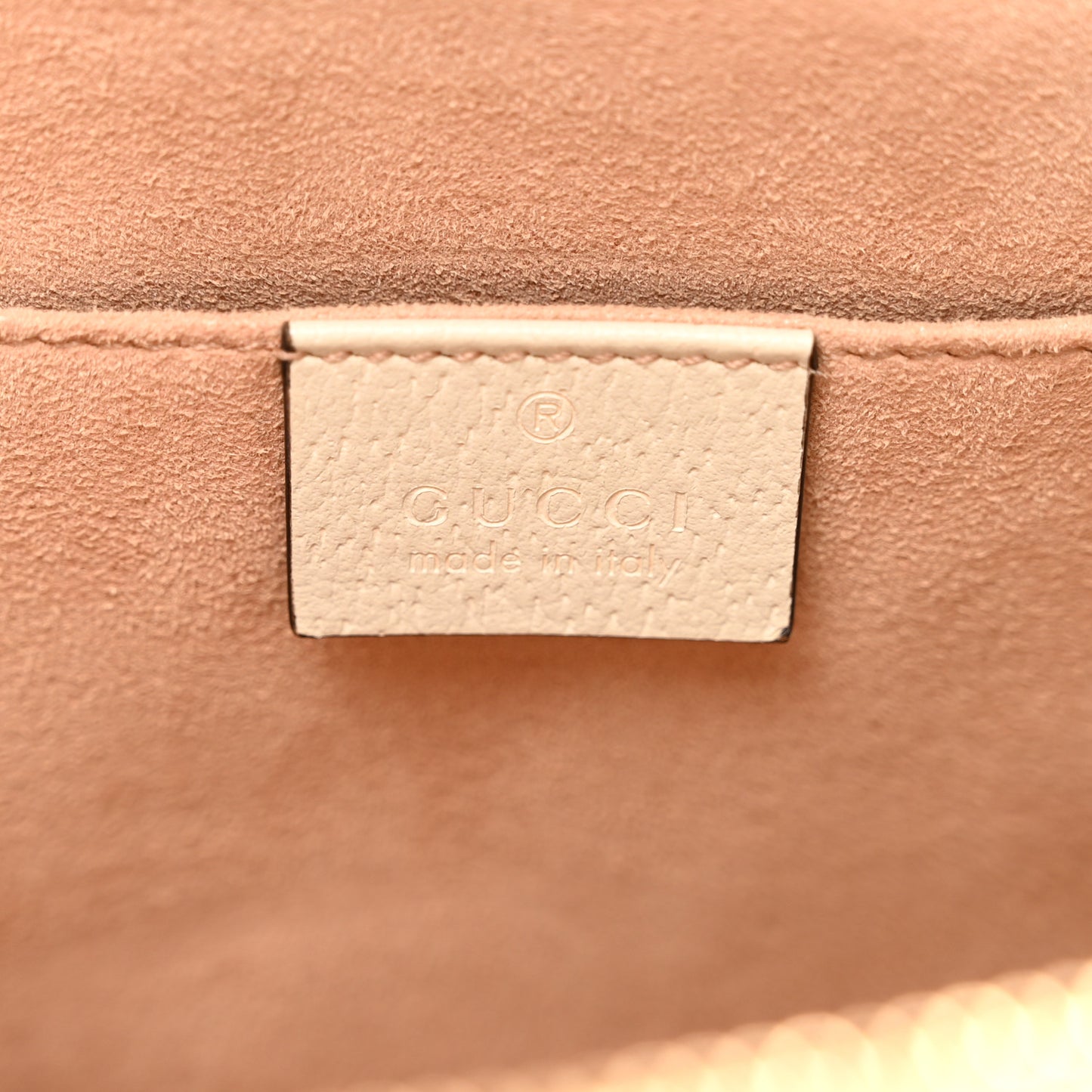 Textured Calfskin Web Small Ophidia Tote Bag Mystic White