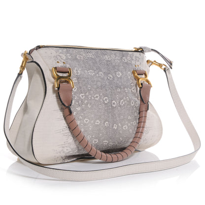 Chloe Lizard Embossed Medium Marcie Satchel 3 of 8