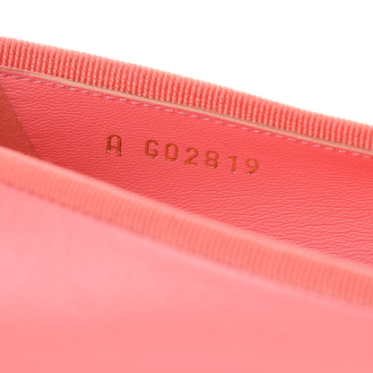 Chanel Goatskin Cap Toe CC Ballerina Flats 37.5 Pink 7 of 9