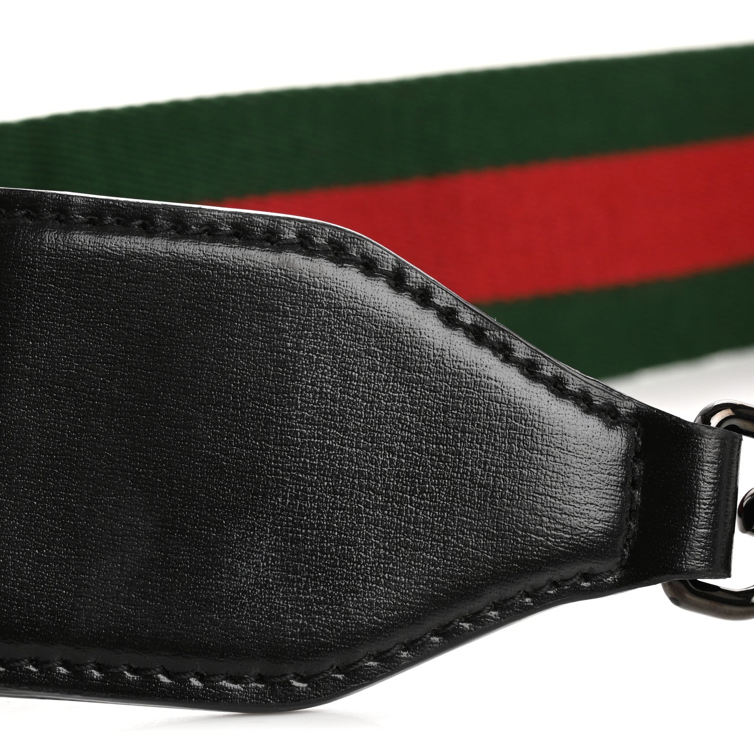 Gucci Canvas Web Shoulder Strap Green Red 5 of 6