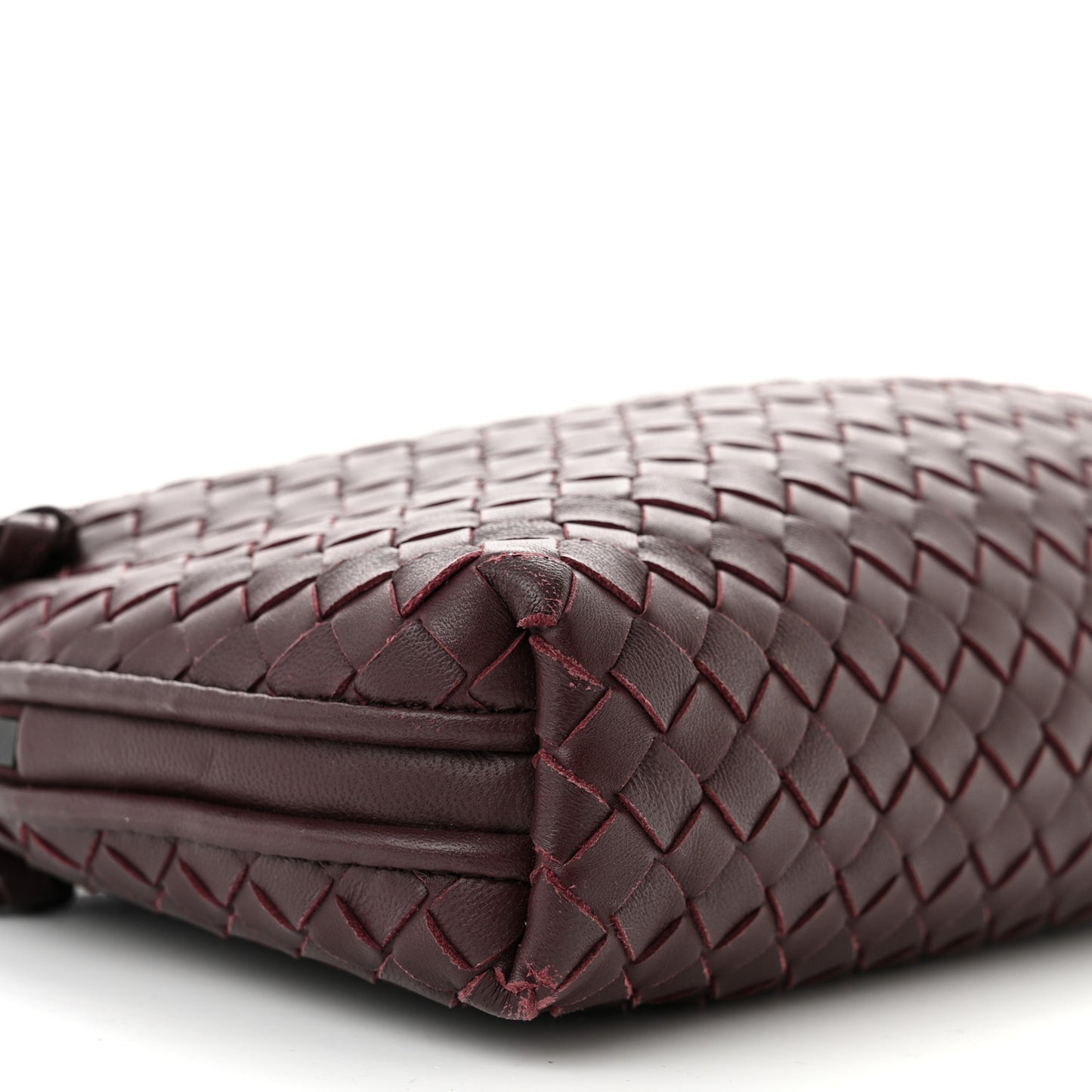 Nappa Intrecciato Nodini Bag Aubergine