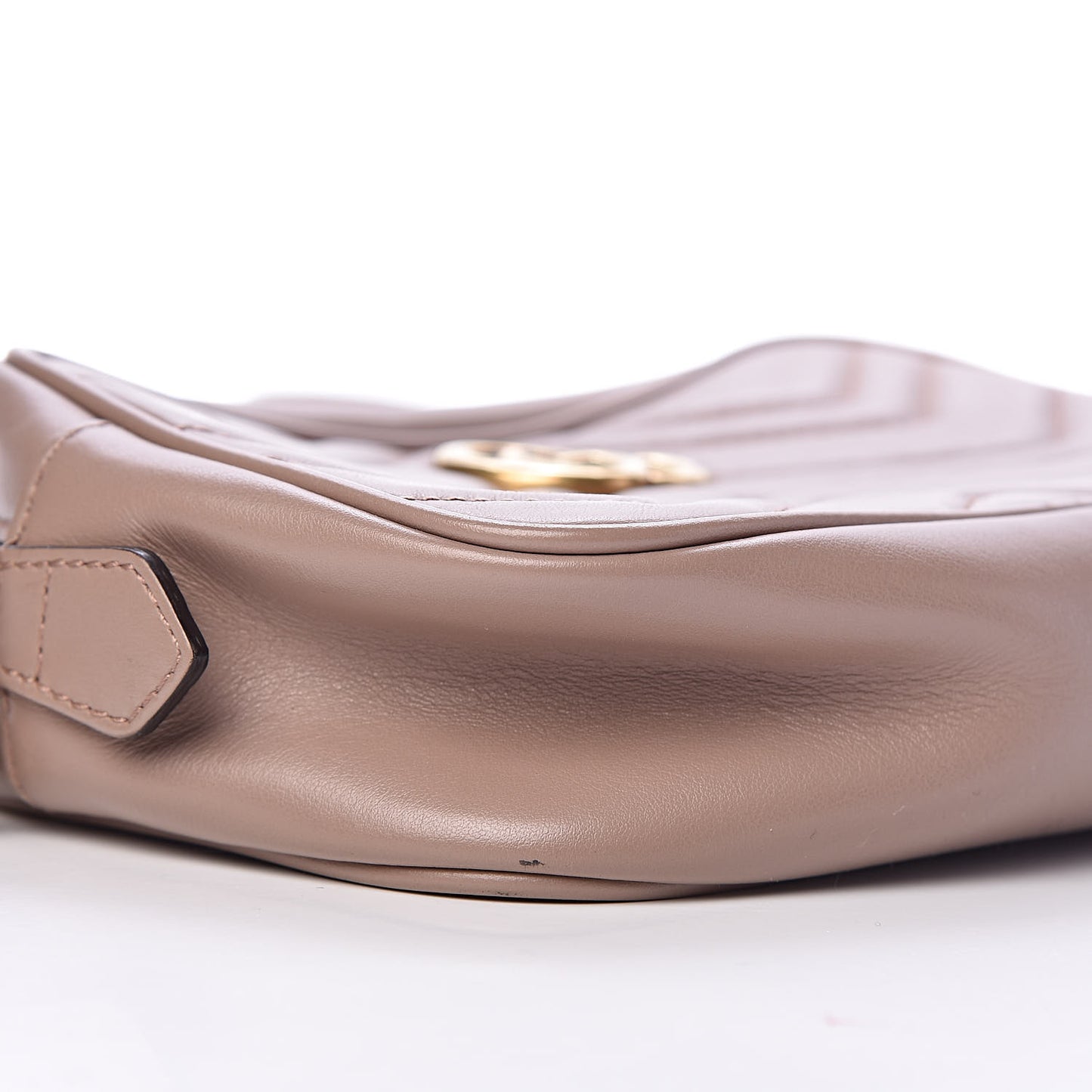 Calfskin Matelasse Mini GG Marmont Chain Shoulder Bag Porcelain Rose