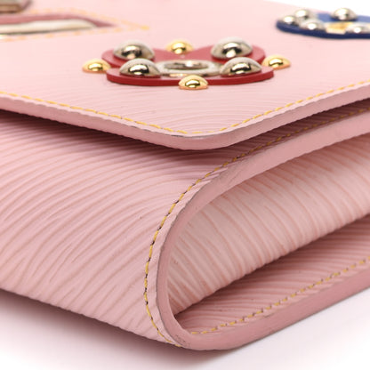 Louis Vuitton Epi Mechanical Flowers Twist Chain Wallet Rose Ballerine 11 of 13