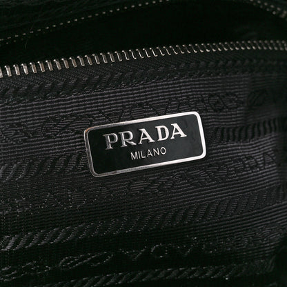Prada Nylon Tessuto Impuntu Quilted Bandoliera Crossbody Bag Black 7 of 12