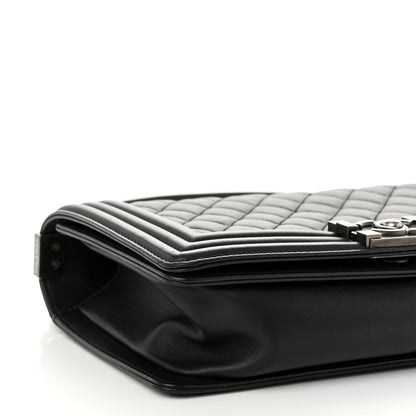Chanel Calfskin Quilted Medium Boy Flap Black 10 of 12