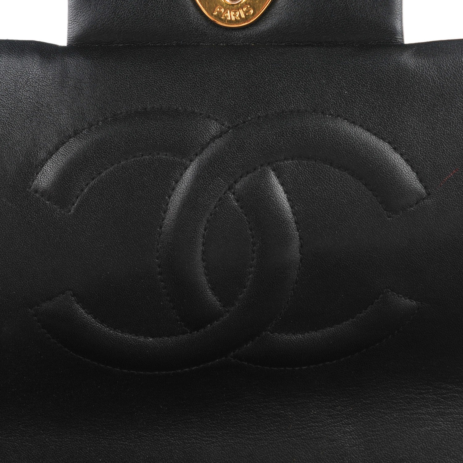Chanel Lambskin Quilted XL Jumbo Flap Black 9 of 11