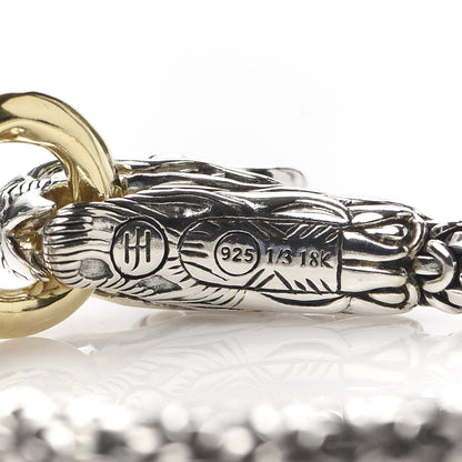John Hardy Sterling Silver 18K Yellow Gold 6mm Naga Dragon Bracelet 5 of 5