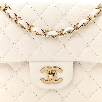 Chanel Caviar Quilted Small Double Flap White 8 of 10