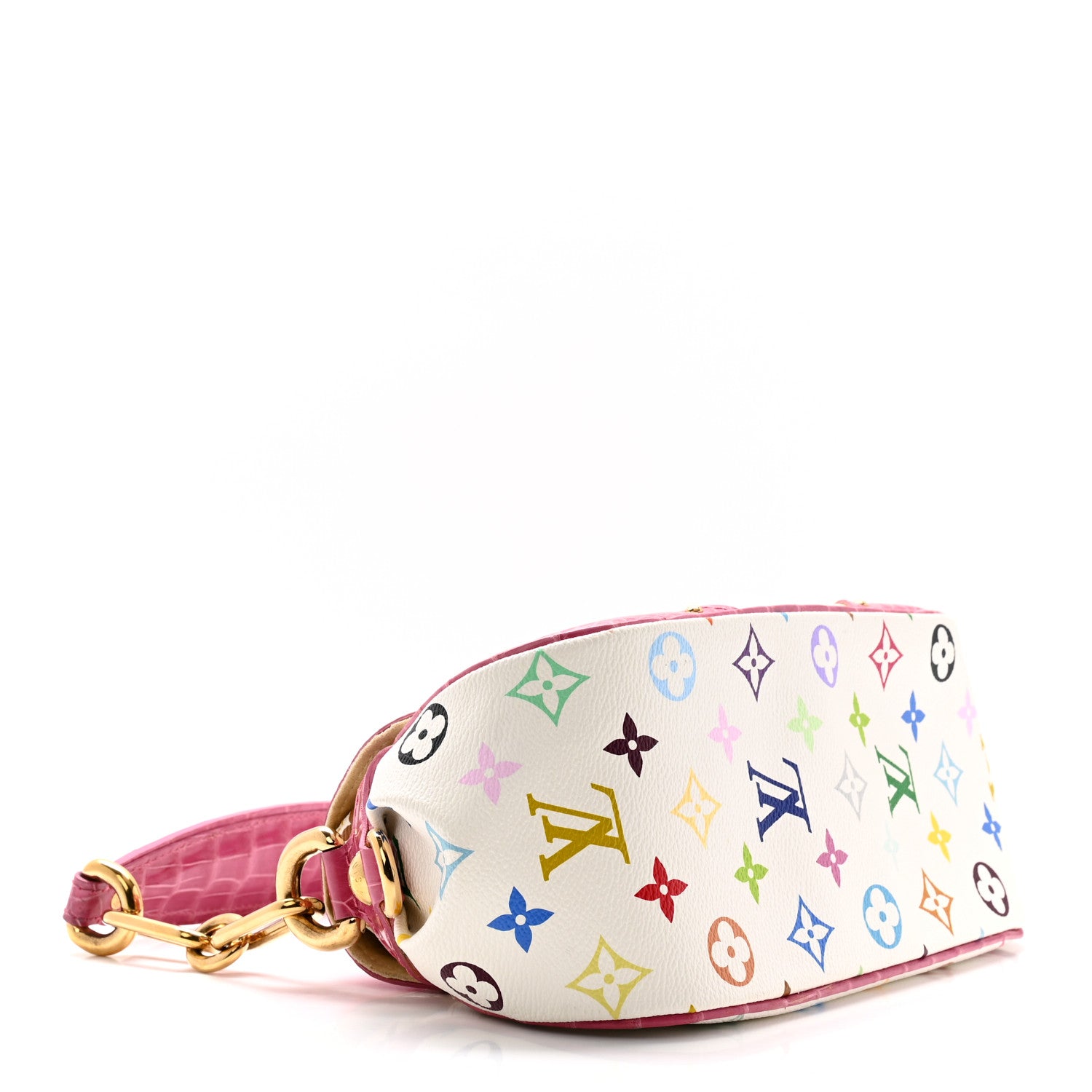 Louis Vuitton Monogram Multicolor Alligator Marilyn White 4 of 11