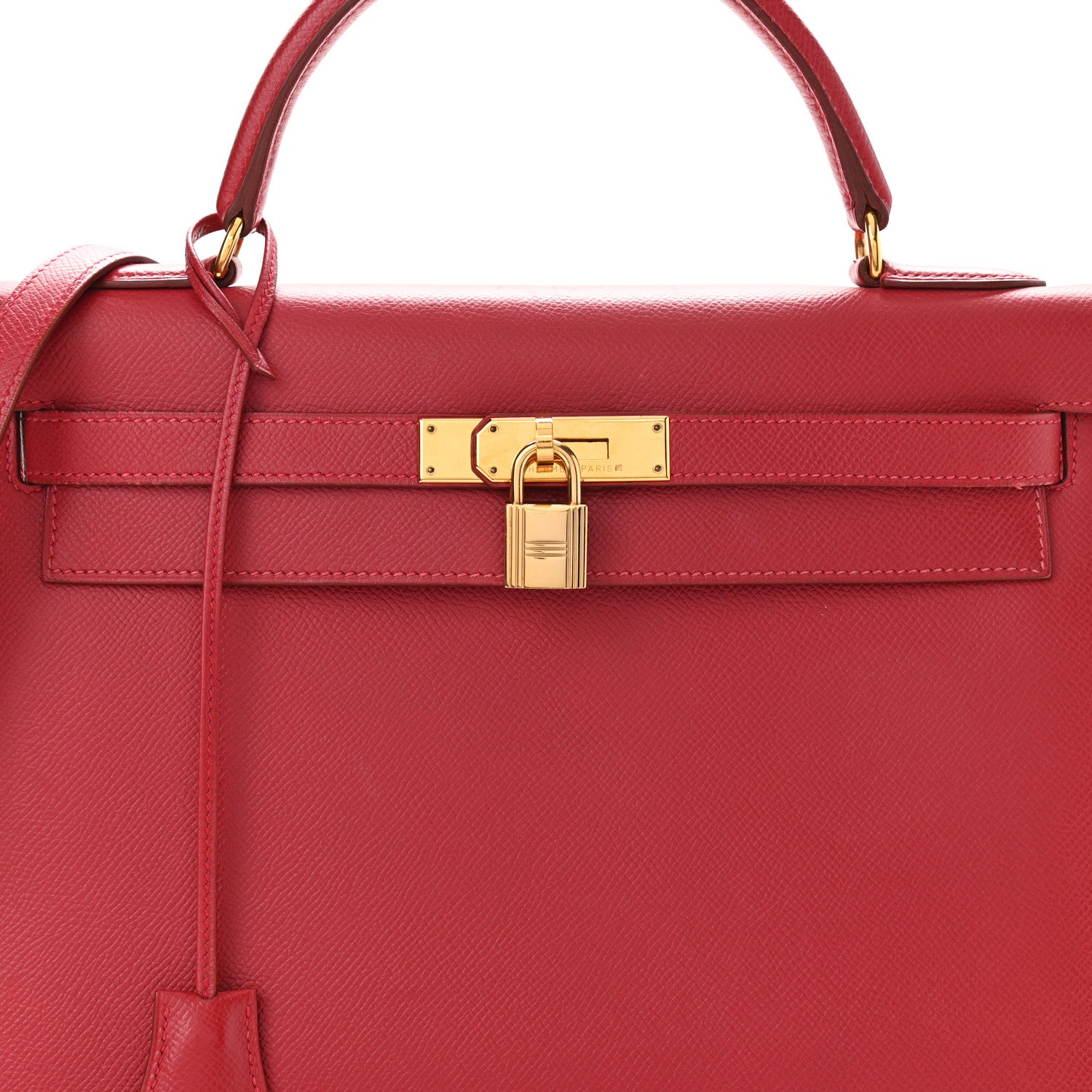 Hermes Epsom Kelly Sellier 32 Rouge Casaque 9 of 23