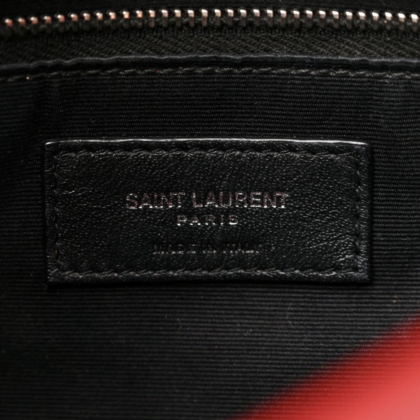 Lambskin Quilted Small Loulou Puffer Monogram Chain Satchel Red
