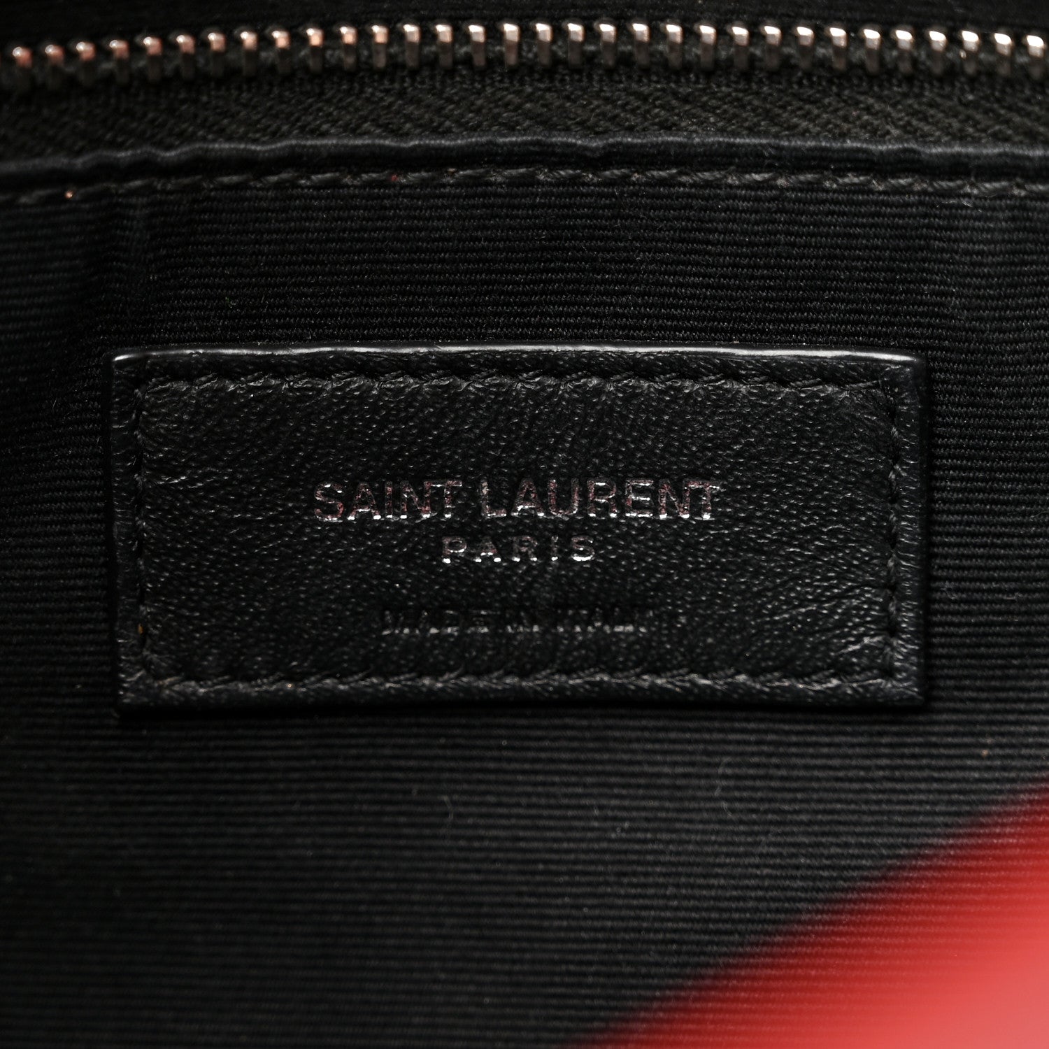 Saint Laurent Lambskin Quilted Small Loulou Puffer Monogram Chain Satchel Red 6 of 12
