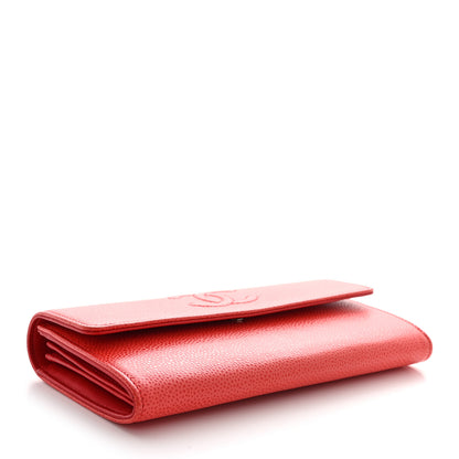 Chanel Caviar Timeless CC Large Flap Wallet Red 4 of 11