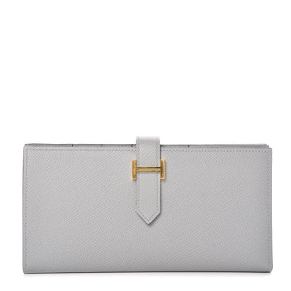 Hermes Epsom Bearn Gusset Wallet Gris Mouette 1 of 8