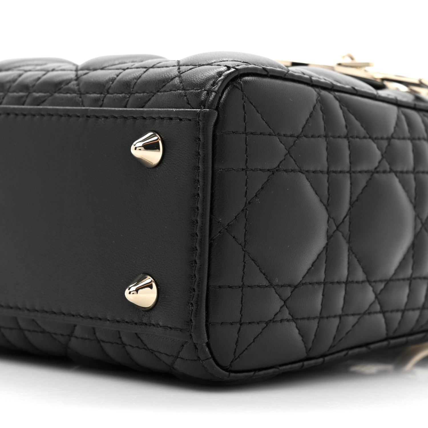 Christian Dior Lambskin Cannage Small My ABCDior Lady Dior Black 8 of 10