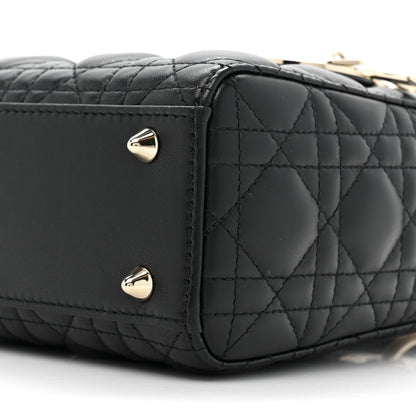 Christian Dior Lambskin Cannage Small My ABCDior Lady Dior Black 8 of 10