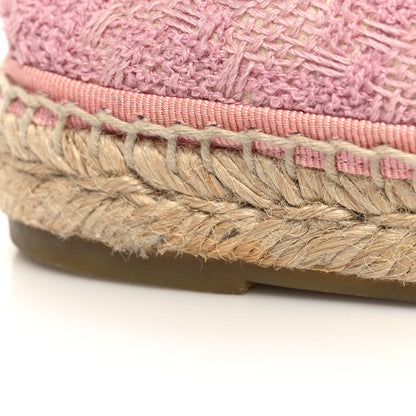 Chanel Tweed Patent CC Espadrilles 38 Pink Black 10 of 11