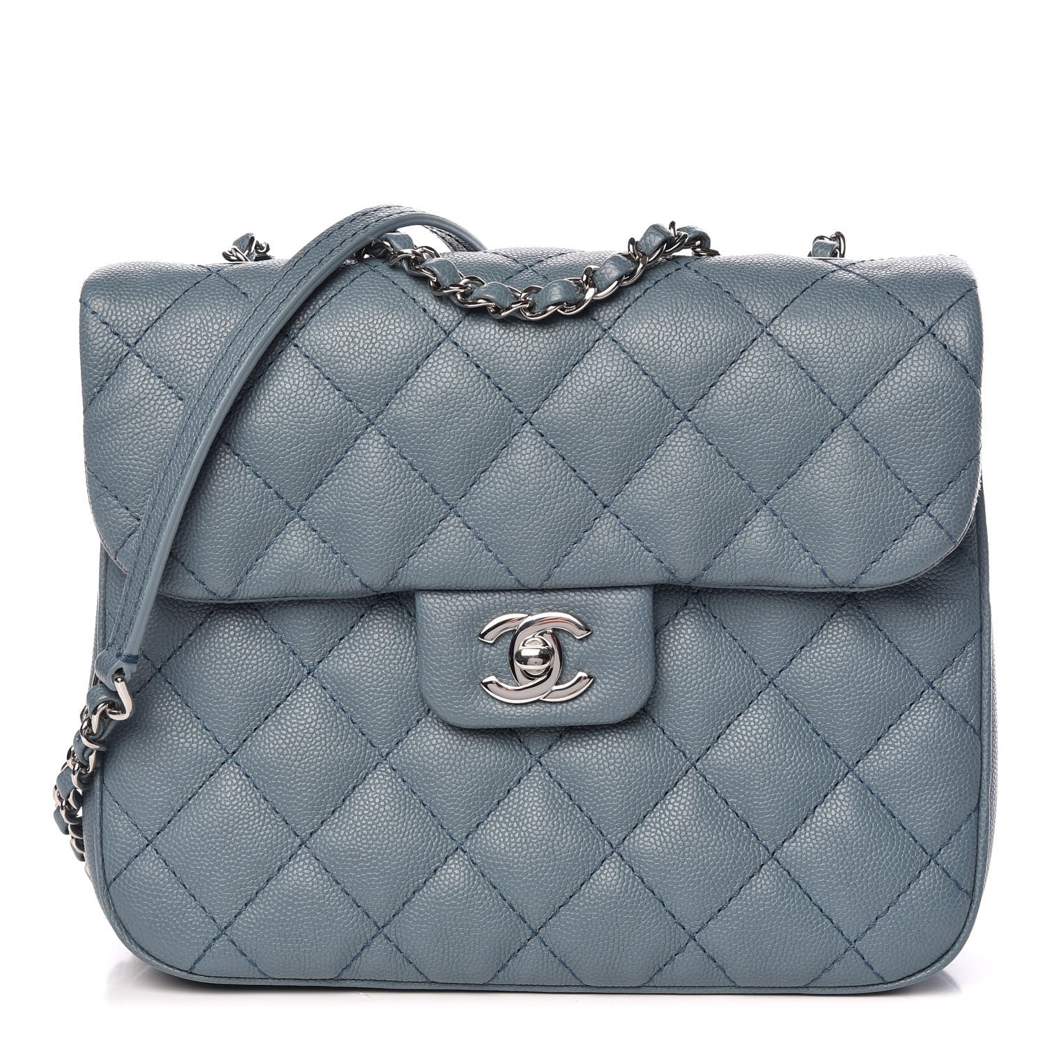 Chanel Caviar Quilted Medium Urban Companion Flap Blue 1 of 10