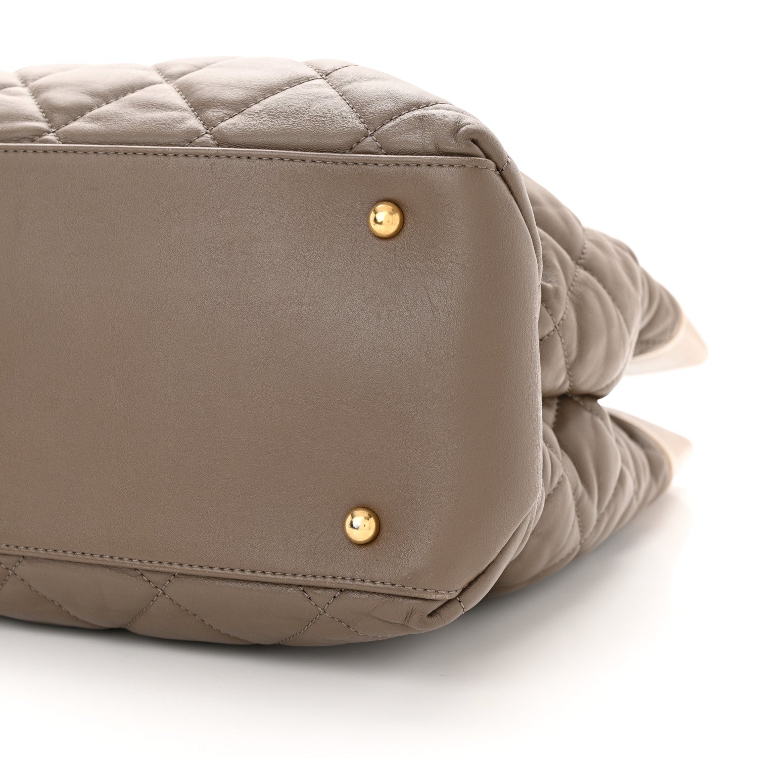 Chanel Calfskin Quilted Large Soft Elegance Tote Beige 10 of 14
