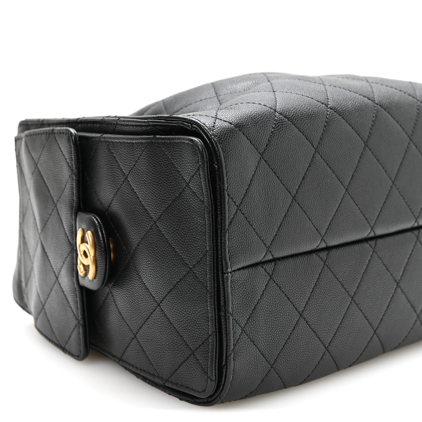 Caviar Quilted Small Chanel 25 Handbag Black