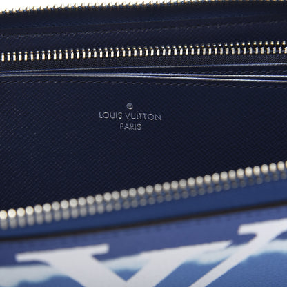 Louis Vuitton Monogram Escale Zippy Wallet Blue 6 of 8