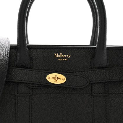 Mulberry Classic Grain Small Bayswater Zip Tote  Black 7 of 13