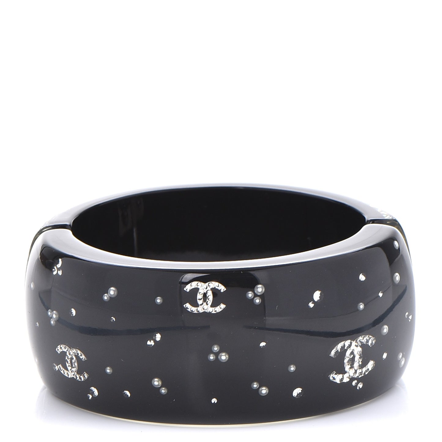 Resin Crystal CC Cuff Black