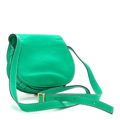 Chloe Calfskin Mini Marcie Round Crossbody Bag Jade Green 3 of 9